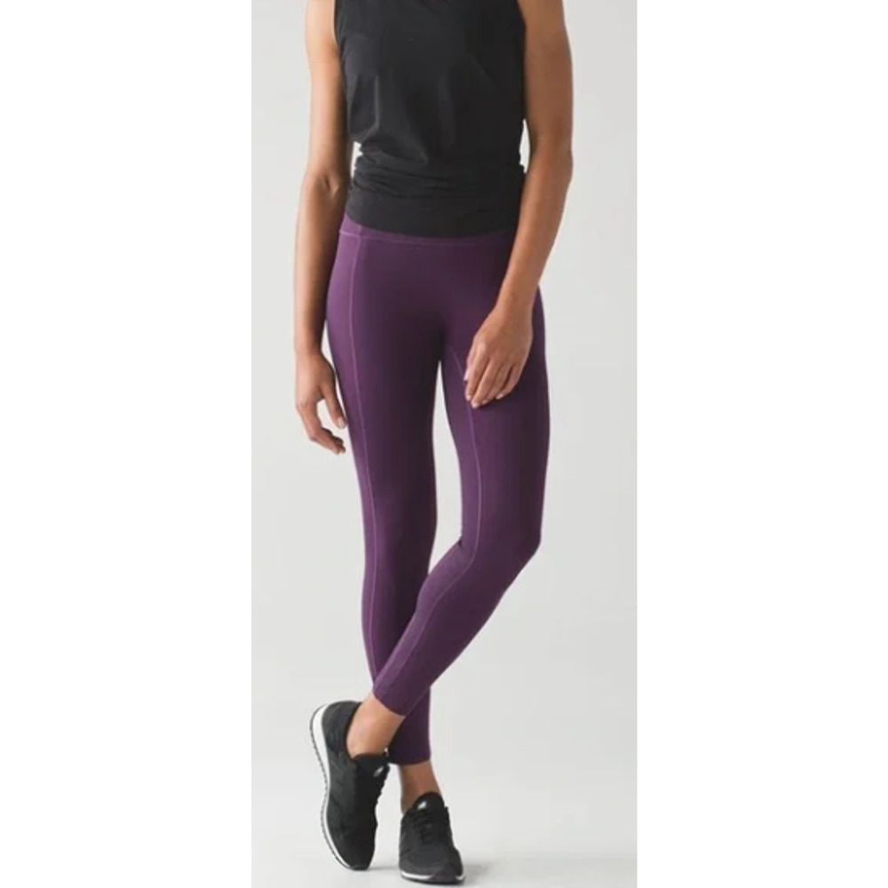 Lululemon Like Nothing 7/8 Tight Darkest Magenta Size 4